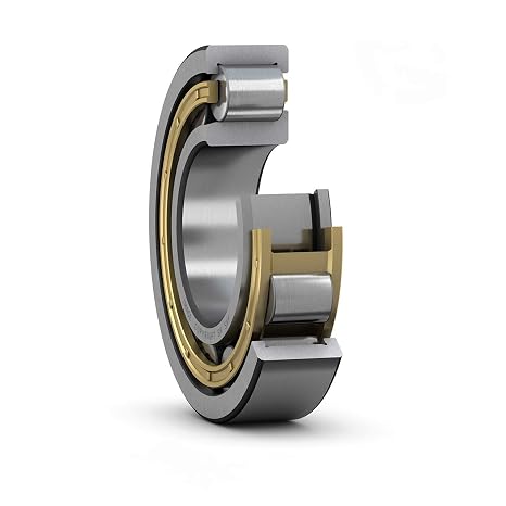 SKF NU 208 ECM Cylindrical Roller Bearing, Removable Inner Ring, Straight, High Capacity, Machined Brass Cage, Metric, 40mm Bore, 80mm OD, 18mm Width, 9000rpm Maximum Rotational Speed, 11900lbf Static Load Capacity, 12100lbf Dynamic Load Capacity
