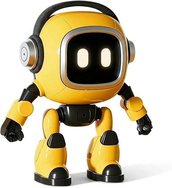AI Smart Tutor Robot with 4 Major AI Models and Natural Conversation, 37 Languages Story Music Weather Bluetooth Speaker, Interactive Eye Lights Home Learning Companion