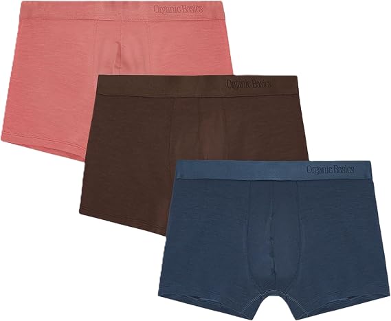 Organic Basics mens Premium 3" Boxer Trunk Underwear