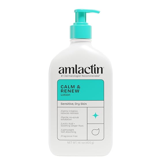 AmLactin Calm & Renew Lotion, Sensitive Dry Skin, 14.1 oz
