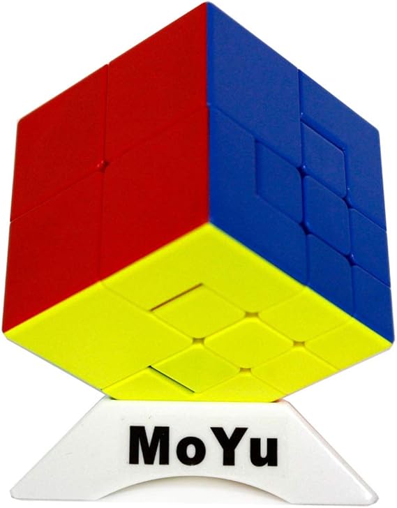 Oostifun MoYu MoFang JiaoShi Meilong KuiLei Cube Cubing Classroom Meilong Puzzle Cube Multi Color with One Cube Tripod(Style-2)