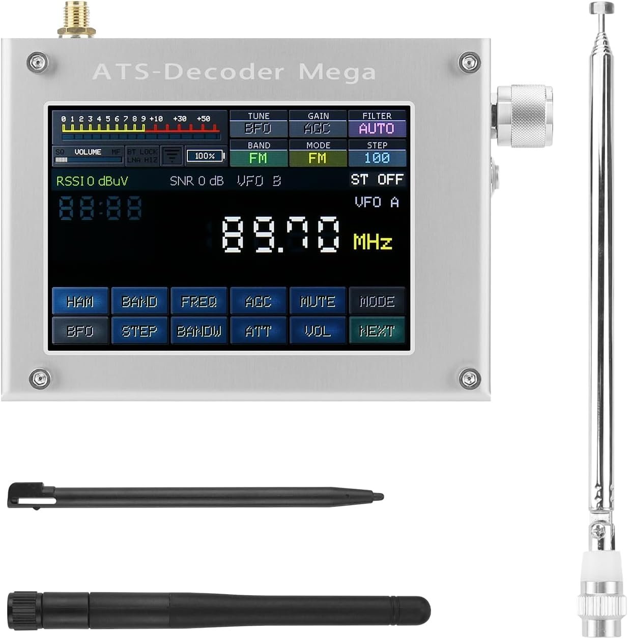 ATS-Decoder Mega SDR Radio AM FM SYNC SSB CW DIGI Empfänger Verbessert Version von ATS25 max-Decoder