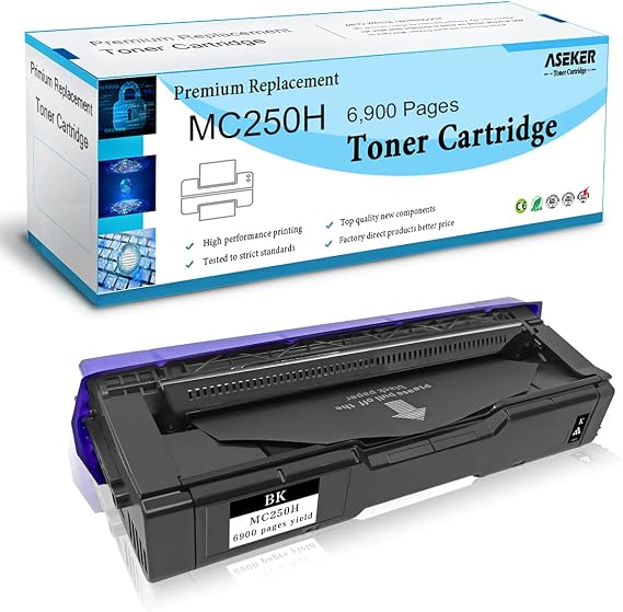 M C250H Black Toner Cartridge Compatible for Ricoh M C250 C250FW | High Capacity 6900 Pages, Compatible for Ricoh M C250 C250FW C250FWB P C300 C300W C301 C301W Printer