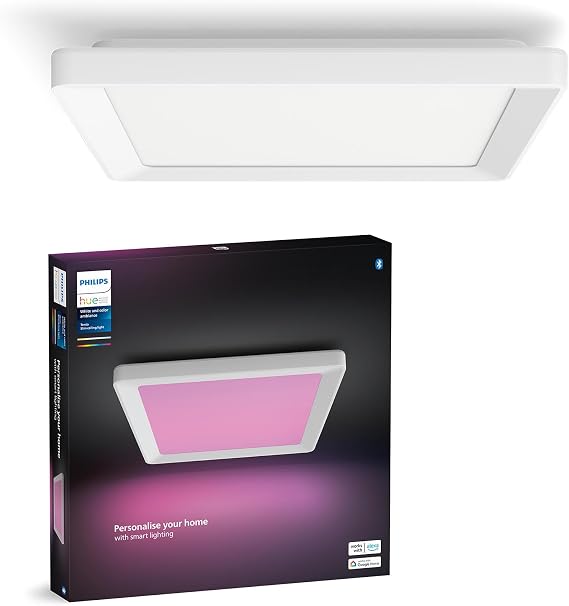 Philips Hue Tento WCA Slim Kare Tavan Paneli 30x30cm Beyaz - 25.000 Saat Ampul Kullanım Ömrü [Enerji Sınıfı E]