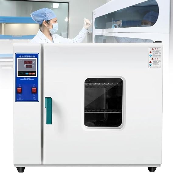 Drying Oven Lab Oven, Lab Forced Air Convection Drying Oven, Laboratory Constant Temperature Blast, Heat Industrial Lab Temperature Control Adjustable Fan Speed,15L