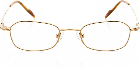 Optical Eyewear - Modified Oval Shape, Metal Full Rim Frame - for Women or Men Prescription Eyeglasses RX