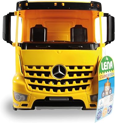 ksmtoys Mercedes Benz Actros Sandbox Toys Dump Truckby Lena Sturdy, Realistic Toy for IndoorOutdoor Play, BPA-Free, Holds up to 330 lbs, 28 Long, Ages 3 for Boys and Girls