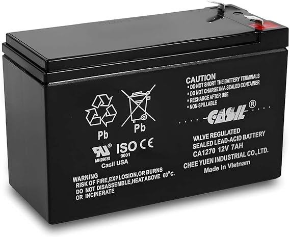 CASIL 12V 7AH CA1270 SLA Battery Replace GP1272 LC-R127R2P PX12072 WP7.2-12 Sunbright 6-FM-7.0