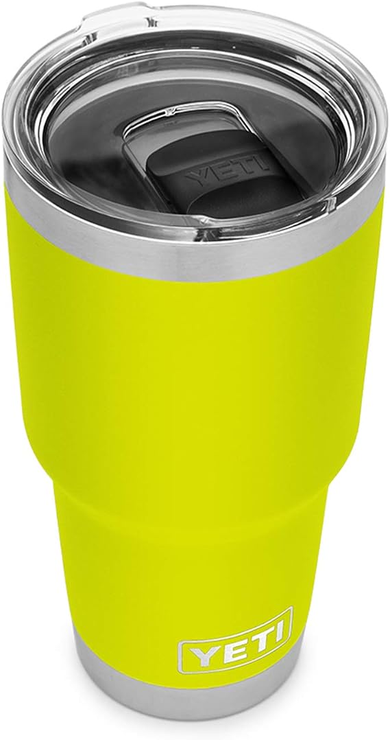 YETI Rambler 30oz Tumbler Stainless Steel Vacuum Insulated MagSlider with Lid Chartreuse