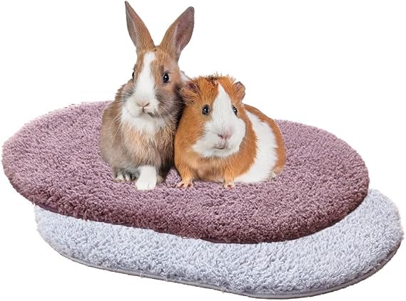 Oncpcare 2 Pack Small Animal Guinea Pig Bed House Pad Winter Warm Squirrel Hedgehog Rabbit Chinchilla Bed Mat