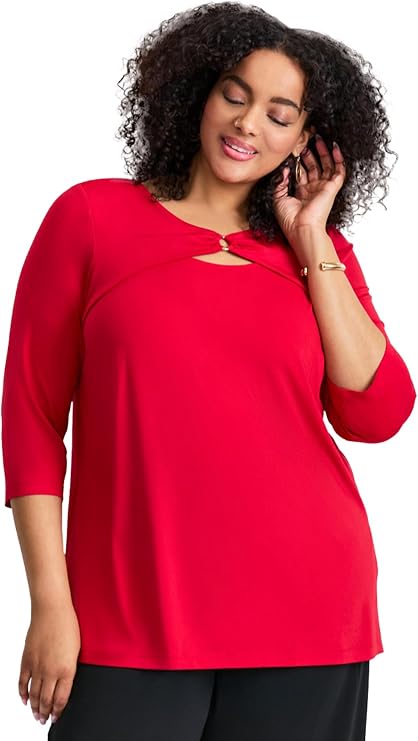 Avenue Knot Front Keyhole Top