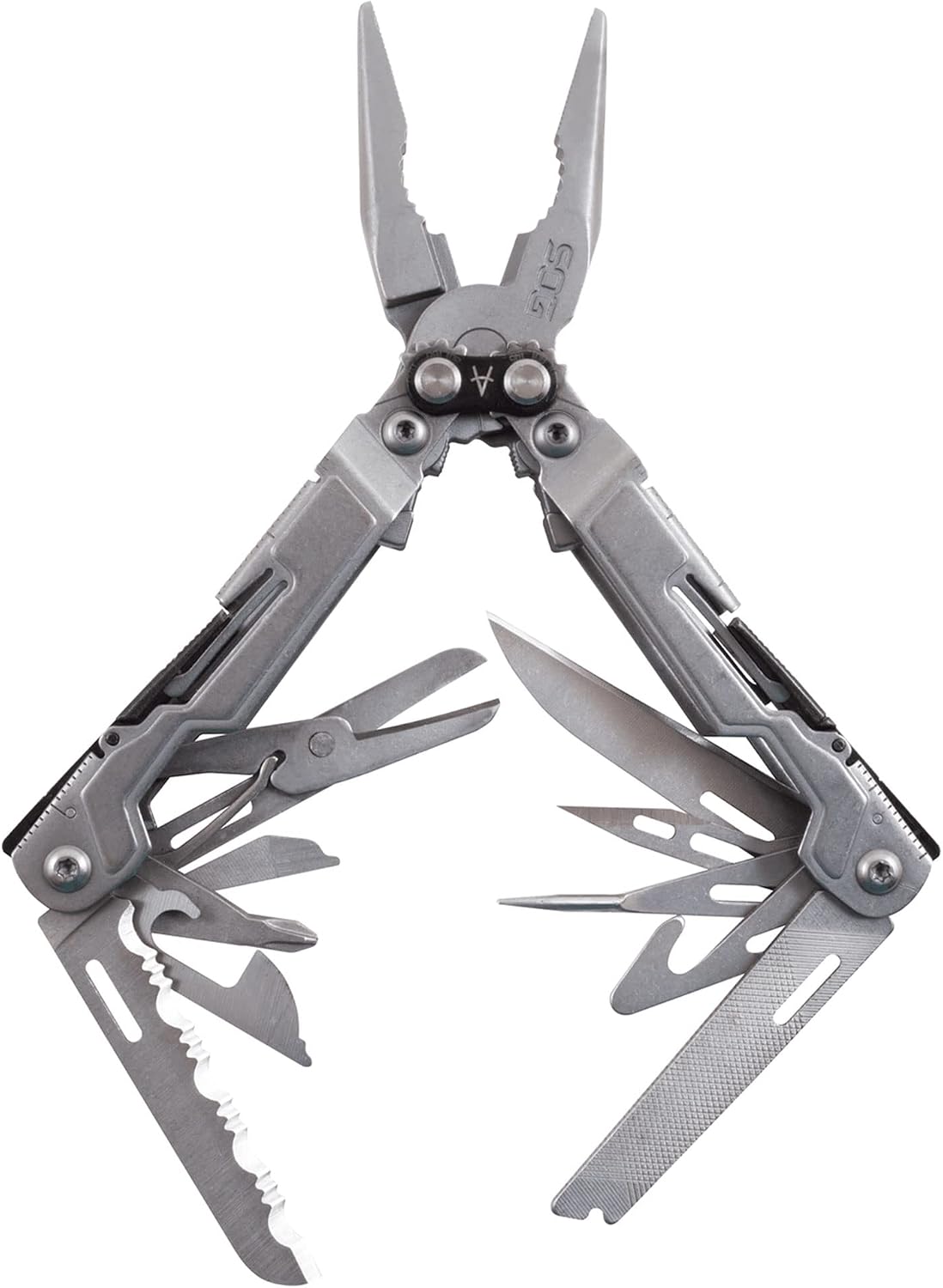 SOG Multitool Pliers Pocket Knife – PowerPint EDC Tool and Compact Lightweight Multi Tool w 18 Multitools in Multi-Purpose Pocket Tool PP1001-CP