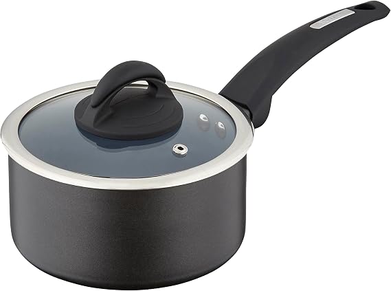 Tower T80356 Cerasure 16 cm Saucepan with Non-Stick Coating, Suitable for all Hob Types, Graphite