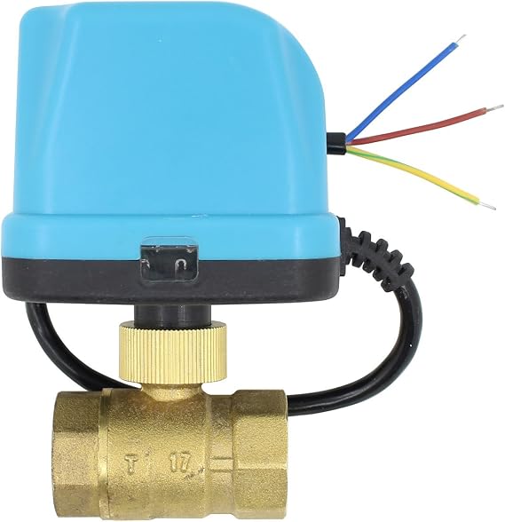 2 Way motorised Valve 12v Electronic Electric Ball Valve 2 Port Motorized Zone Valve electrovalve 1/2 3/4 1 1-1/4 inch IP54 (DN15-1/2 inch)