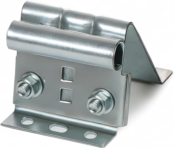 Galvanized Top Roller Bracket (12-Gauge) | Adjustable Residential Fixture | Rust-Resistant Garage Door Mounting Bracket | Replacement Part, Stainless Steel (1-Pack)
