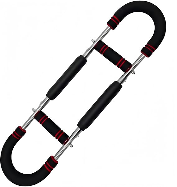 Twister Arm Trainer, Chest Workout Equipment ,Grip Strength Trainer,Adjustable Shaker, Portable Power Chest Clip ,Muscle Fitness with Detachable Design,for Men WomenRed