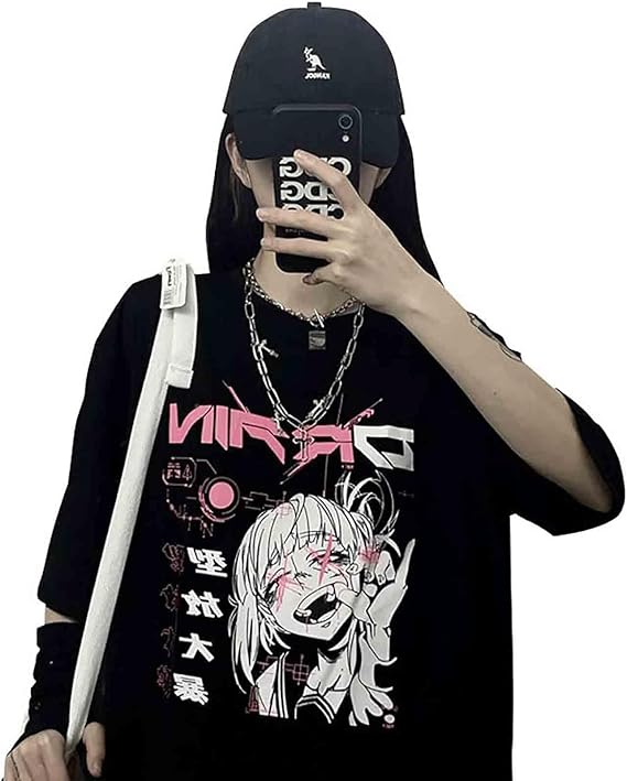 Goth Female Tee Aesthetic Loose Women T-Shirt Punk Dark Grunge Streetwear Ladies Gothic Top T-Shirts Harajuku Clothes
