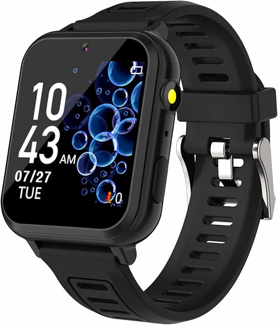 Sedzofan Smart Watch for Kids with 24 Puzzle Games HD Touch Screen Camera Music Player Pedometer Alarm Clock Calculator Flashlight 12/24 hr Kids Watches Gift for 4-12 Year Old Boys Toys for Kid
