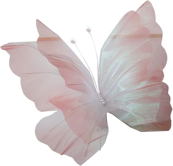 Gcroet Butterflies Realistic 20inch Giant Silk Butterflies for Wedding DIY Decorative for Crafts for Photography Butterfly Decorations Style 1