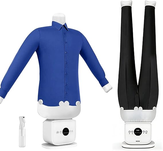 Automatic Hot Air Dryer & Iron Clothes Dryer and Hands Free Wrinkle Remover, 2-in-1Automatic Ironing Machine, Gentle Quick Ironed Dry For Shirts,