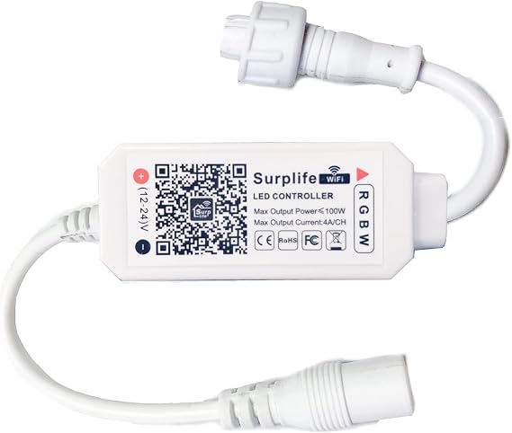 Lominie Dimmable 4 Channels Wi-Fi Controller with 5-pins Compatible LED Aquarium Light