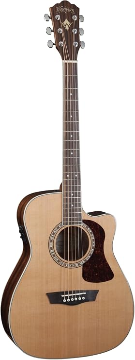 Other 6 String Acoustic-Electric Guitar, Right, Natural Gloss (HF11SCE-O)