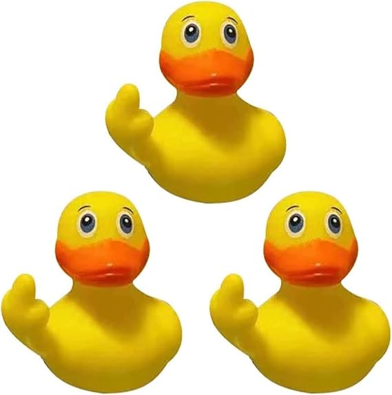 3Pcs Yellow Rubbers Ducks, Cute Small Rubbers Ducks Funny Rubber Ducky Car Accessories for Car Dashboard Decorations,Bath