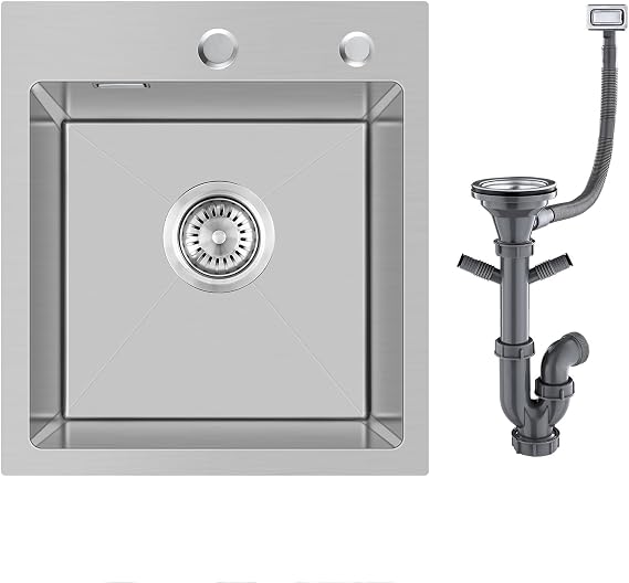 304 Stainless Steel Kitchen Sink 35 x 40 cm, Small Sink, Drain Set