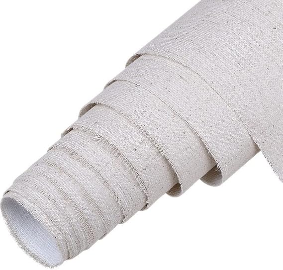 Cotton Canvas Roll for Painting Primed, 3m Long Blank Canvas Roll for Acrylic Oil Painting Linen Blend Primed Multiple Widths(3m Long Width 108cm)