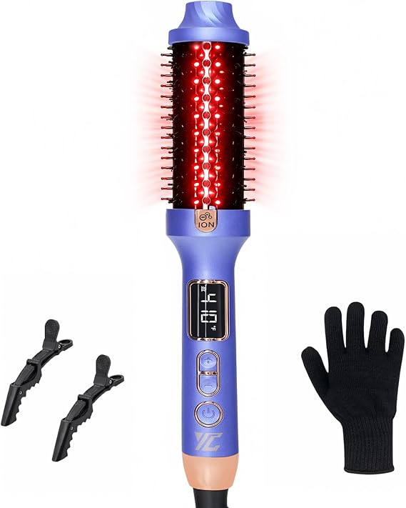 Infrared Thermal Brush,Blowout Look,1.5 Inch Heated Round Brush