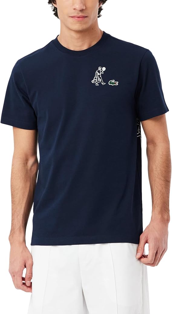 Lacoste Men's Ultra Dry Printed Tennis T-Shirt