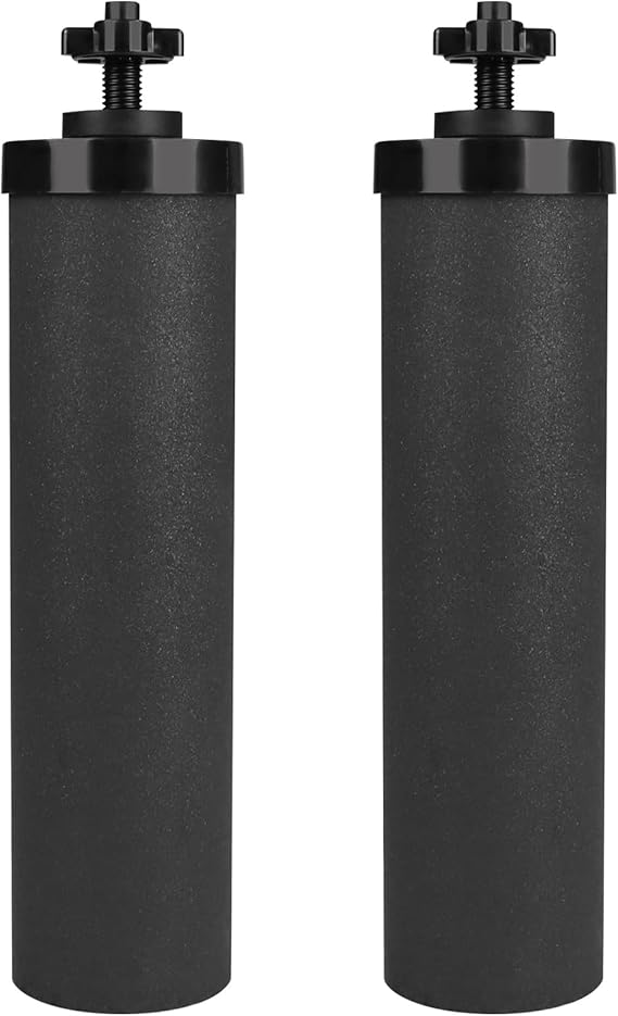 Water Filter Replacement Black Element Cartridge Compatible with Berkey® BB9-2® Gravity Filter System, for Berkey® Water Filter Replacement Pack of 2