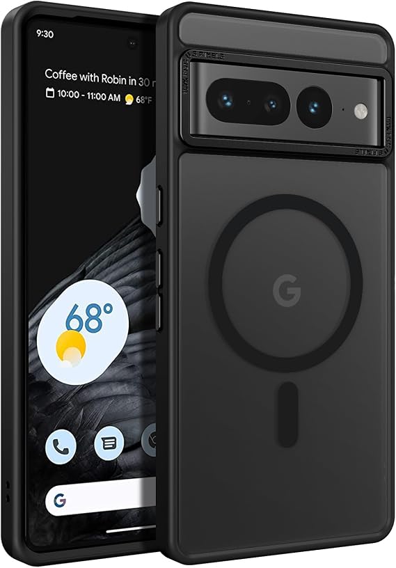 Yinlai for Google Pixel 7 Pro Case Compatible with MagSafe Black