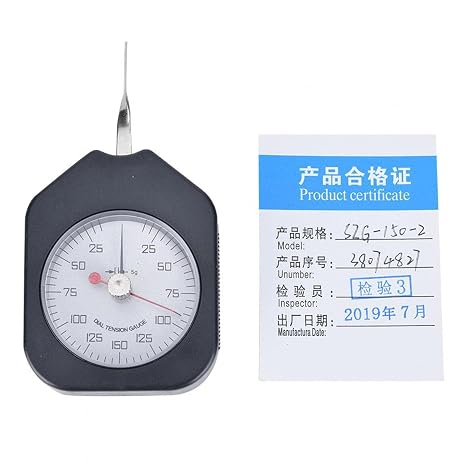 Double Needle Dial Tension Meter Tension Meter Dial Tension Gram Force Tensiometer Measuring Tool Plastic(-150-2)