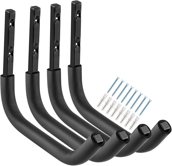 Large Garage Storage Hooks, 31.5 CM Heavy Duty Garage Storage Organizer Wall Mount Hanging Hanger, Each Hook Max Load 45KG