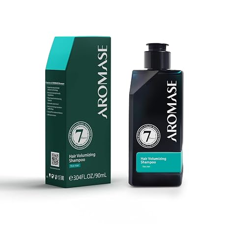 AROMASE Anti-Haarausfall Essential Shampoo - Effektiv bei Tendenzen zu Haarausfall stärkt die Haarwurzel & stimuliert den Haarwuchs - 90 ml