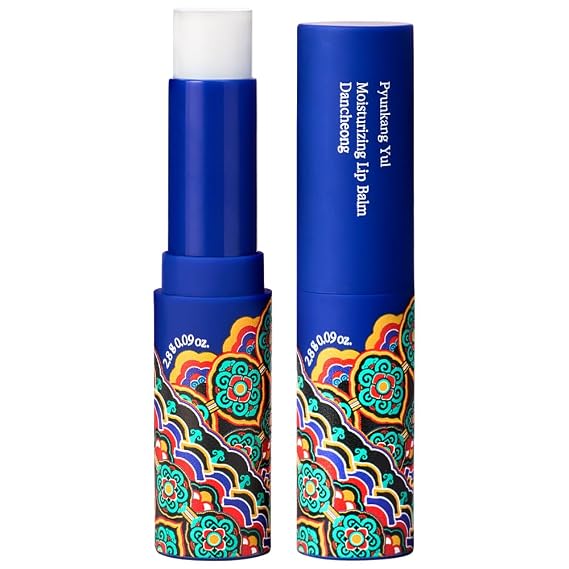 Pyunkang Yul PKY Dancheong Moisturizing Lip Balm for Dry & Sensitive Lips, Smooth Protective Care with Essential Oils, Korean Skincare (2.8 g / 0.1 Oz)