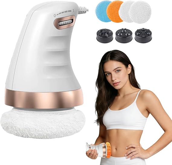 Body Sculpting Machine, Handheld Electric Cellulite & Lymphatic Drainage Massager, Sculpt Nordic Machine with 3 Massage Heads & 4 Washable Covers for Full Body Use