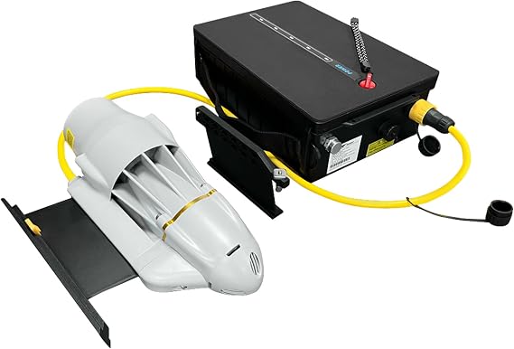 Electric Trolling Motor for Inflatable Fishing Boat, Kayak, SUP, Paddle Board, 18 Lbs Underwater Thruster Propeller (360W+58AH Battery)