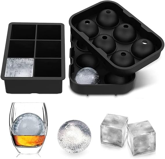 Cube and Ball Ice Tray Mold