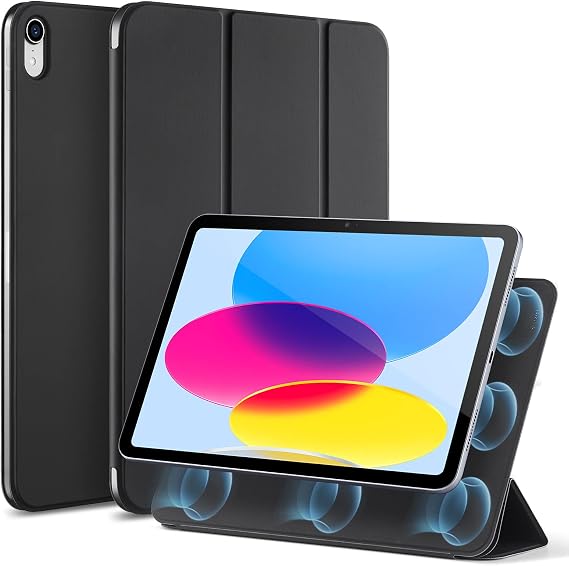 ESR iPad A16 için Kılıf, iPad 11./10. Nesil Kılıf, Rebound Serisi, Siyah