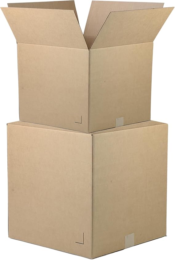 The Boxery 8x6x4" Corrugated Shipping Boxes 25-Pack
