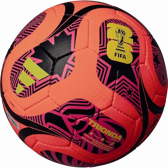 Adidas ADF524 OR/BK No. 5 Soccer Ball, Certified Ball, Trionda League Handsewn