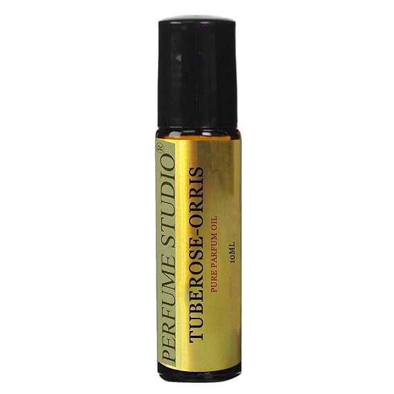Perfume Studio Tuberose Orris Perfume for Women. 10ml Amber Glass Roll On Bottle.