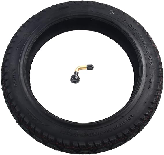 Electric Vehicle Tyre, 14 Inch Electric Scooter Wheels Tubeless Tyre Front Rear Replacement Rubber Tires for Electric Vehicle Ebike(Tire+nozzle)