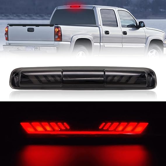 Third 3rd Brake Light for 1999-2006 Chevy Silverado/ GMC Sierra 1500 2500 3500 HD, TIME TUNNEL Sequential LED High Mount Stop Light for 2007 Silverado/Sierra Classic, Rear Center Cab Tail Lamp