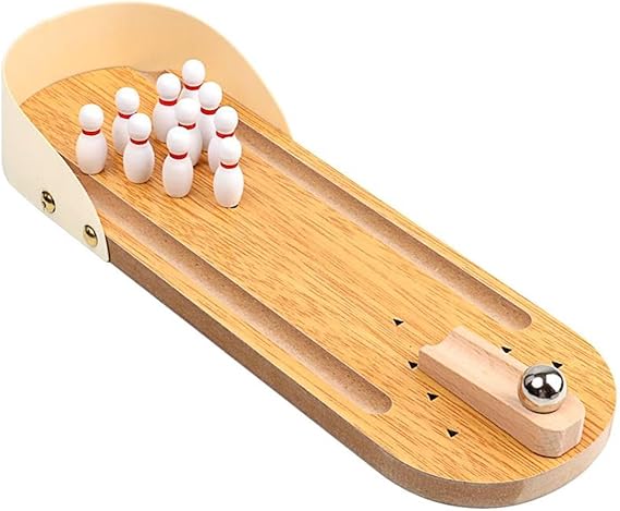Bowling game Set Mini Bowling Table game Desk Decoration Wooden