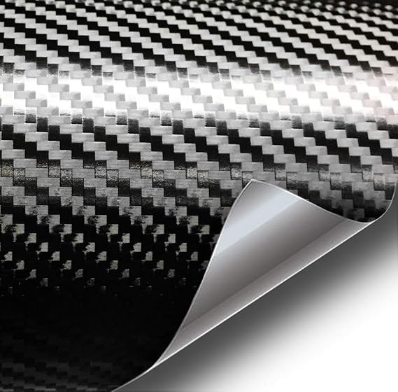 VViViD+ Premium Black Carbon Fiber Vinyl Wrap Film (3ft x 5ft)