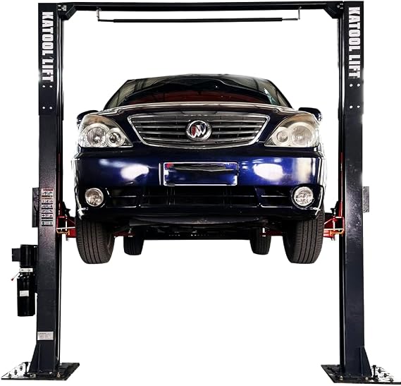 KATOOL Single Point Lock Release 12000lbs Lifting Capacity 4.0HP 2/Two Post Lift Automotive Car Lift Clearfloor Car Lift for Home Garage and Shop, 220V