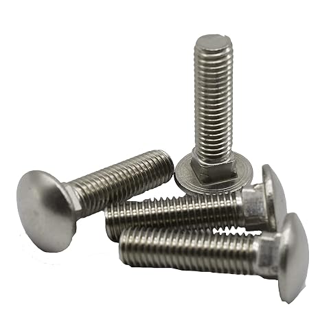 SANTIE Stainless Steel Carriage Bolt, 3/8"-16 x 2-1/4"